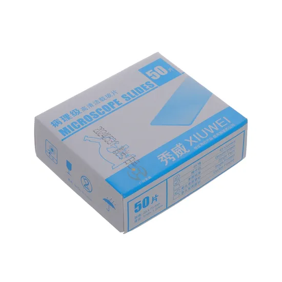 Slides de microscopio de laboratorio OEM OEM ODM vidrio utilizado para la observación de muestras biológicas