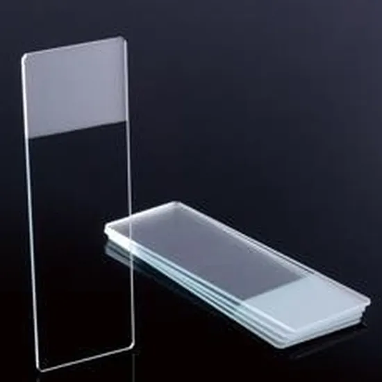 Diapositivas de microscopio de laboratorio de alta calidad vidrio utilizado para el examen de diapositivas de patología