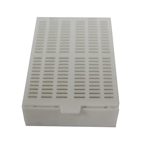 Caja de cassette de incrustación de tejido personalizado OEM Color utilizado para laboratorios de histopatología