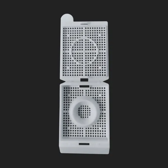 Fabricantes de China Biopsia de plástico Caja de cassette de incrustación utilizada para control de calidad