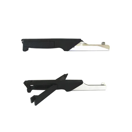 Cuchillo de recorte Instrumento de laboratorio Producto desechable Guantes médicos Manejo de cuchillo de recorte